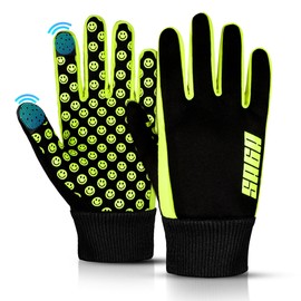 SAGA SPORTS Kids thermal gloves | Waterproof, Touchscreen-Compatible with Reflector Logo | Warm Anti-Slip for Outdoor Activities age 4-12| Durable and Machine Washable