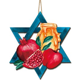 Rosh Hashanah Decorations Rosh Hashanah Wooden Door Sign Jewish New Year Door Decor Wreath Shana Tova Decor Rosh Hashanah Decorations for Home Party