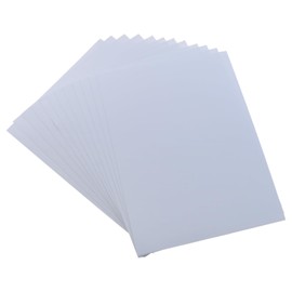 LUORNG 12PCS 6x8inch Vinyl Siding Repair Kit Self Adhesive White PVC Vinyl Repair Stickers House Siding Fence Component Wall Hole Patch
