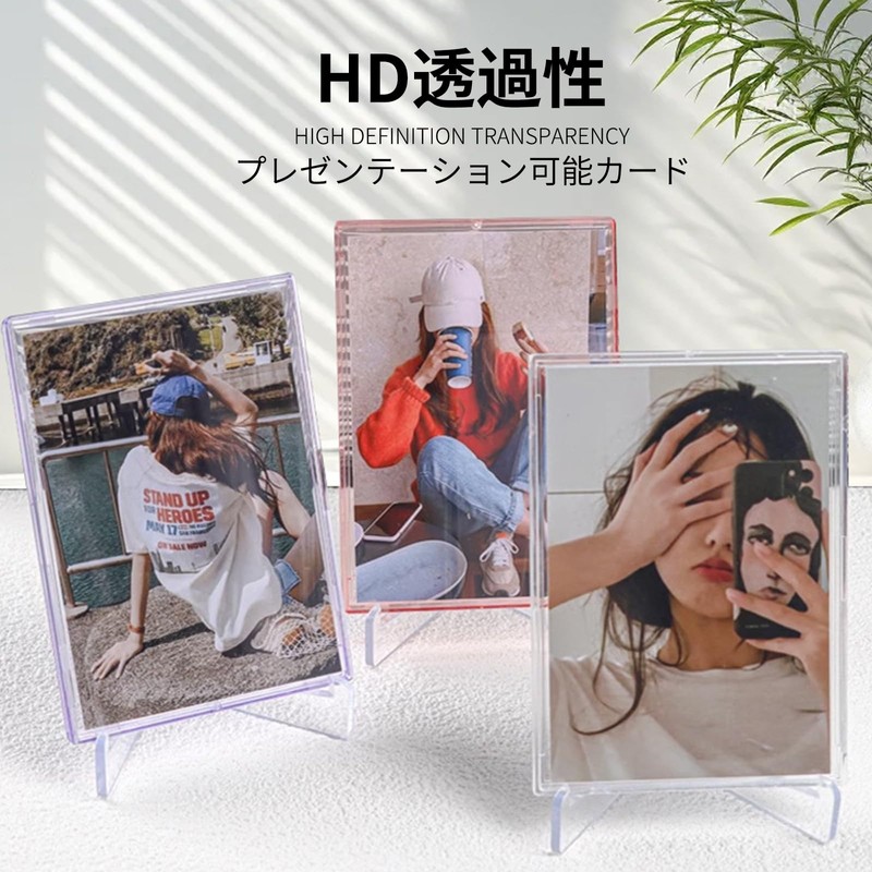 ZeniMart Card Loader Card Stand Protective Case Storage Case Transparent