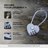 UP Security Combination Padlock, Small Cable Lock with Code, Candados
