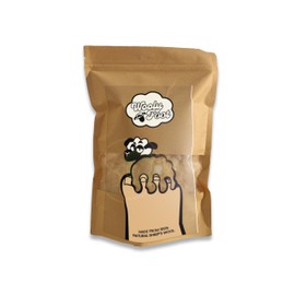 WoolyFoot Hiking Wool for Blister Prevention, Natural Lanolin-Rich Sheep's Wool, Sustainable, Biodegradable Foot Protection, 30 g Pack (25-35 Applications)