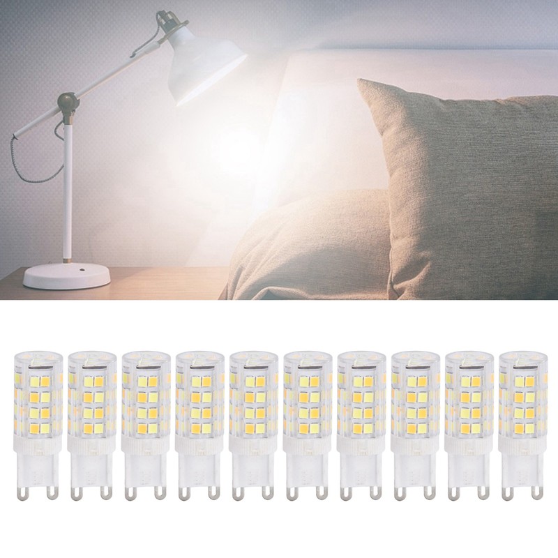 10PCS G9 220V LED Lamp Dimmable Ceramic LED Bulb Replace