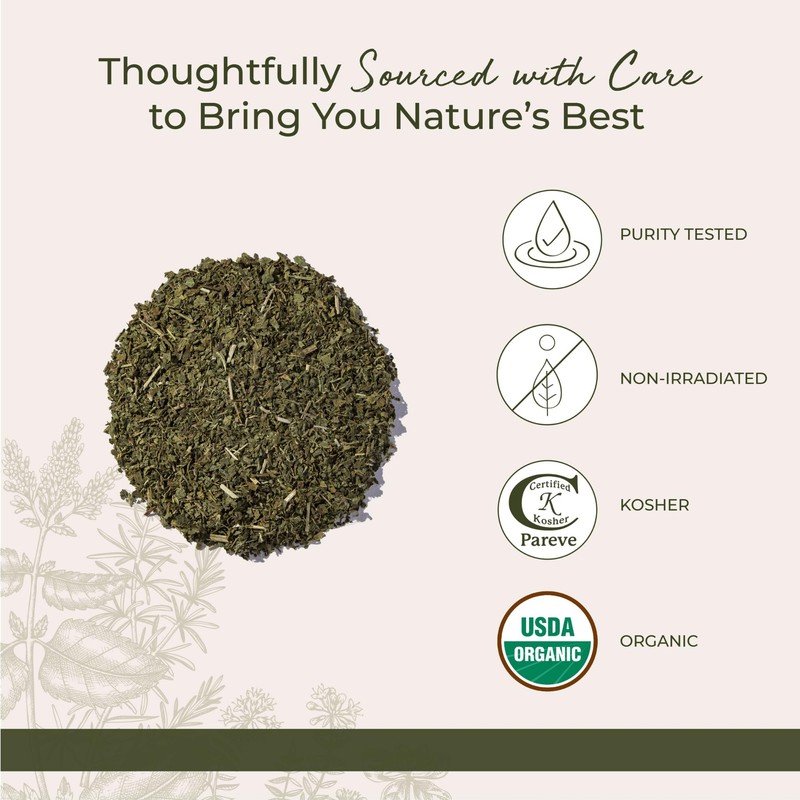 Starwest Botanicals Organic Nettle Leaf - Dried Stinging Nettle, Natural