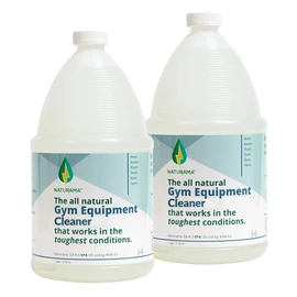 Naturama Yoga Mat Cleaner - Eco-Friendly Gym Equipment Cleaner, Works Great On Exercise Machines, Mats, Sports Gear. Cleans sweat without slippery residue. unscented and Hypoallergenic. (1G x 2)