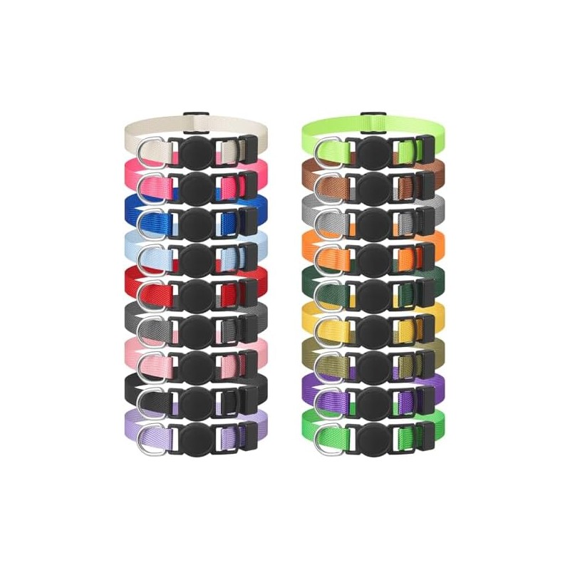 LAFAYI - Collar de perro para cachorro, 18 unidades, ajustable,