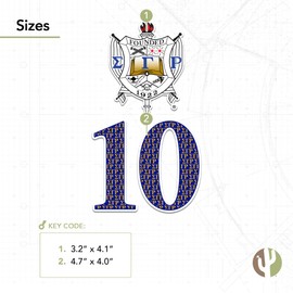 Desert Cactus Sigma Gamma Rho Sticker SGR Poodles Divine 9 Cross Over Line Number 4 Inch Set Decal Laptop Water Bottle Car (4in Line #10)