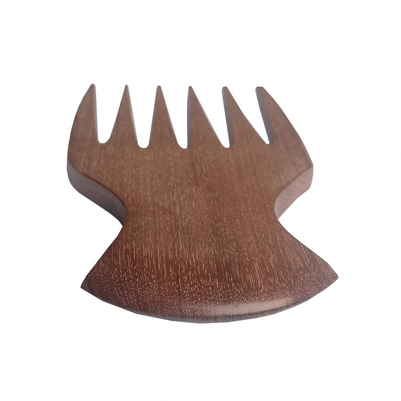 Plai Na Natural Wood Comb Afro Pick Handmade For Thick