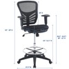Modway Articulate Drafting Chair - Reception Desk Chair - Drafting
