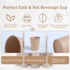 pafnisoin Paper Cups Brown Pack of 100 Coffee Cups Paper