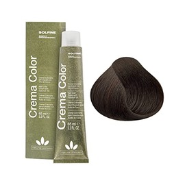 Solfine Crema Color Permanent Hair Color 65 ml, 4N Chestnut