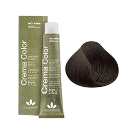 Solfine Crema Color Permanent Hair Color 65 ml, 4N Chestnut
