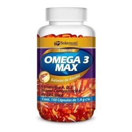 Solanum Omega 3 De Salmón De Alaska + Vitaminas 150 Caps Sfn Sabor Sin sabor