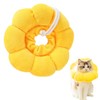 OUDQFCJ 1 x Adjustable Soft Flowers Cat Recovery Collar Cone