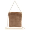 Clan Fur Bag, Mini Shoulder Bag, Women's, 2-Way, Lightweight, Square,
