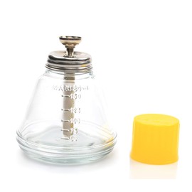 1 Pcs,6 Oz Glass Dispenser Bottle for Nail Polish Remover,Empty Thick Clear Glass Push Down Alcohol Pump Sanitizer Dispenser Container with Dust Cover,Metal Core-Nail Art Gel Remover Container