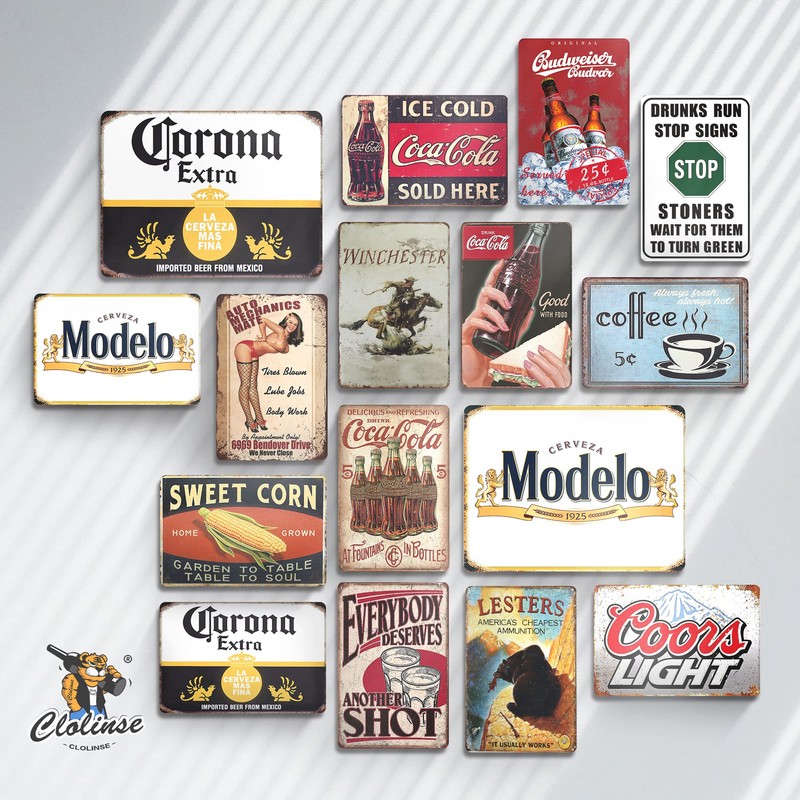 Clolinse Coors Light Beer Signs Man Cave Decor | Bar