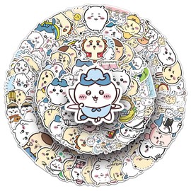 Kawaii Chiikawa Stickers for Laptop (100 PCS),Gift for Children Teens Adults Girl Boys,Waterproof Stickers for Water Bottle,Cute Japanese Cartoon Stickers for Scrapbook,Skateboard,Bike,Phone,Dairy