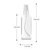 ZEROFIRE 2 Pack Spray Bottles 1oz Clear Plastic Empty Refillable