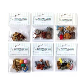 Buttons Galore 50+ Assorted PETS Dogs Cats Theme Buttons for Sewing & Crafts