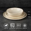 AmorArc Ceramic Dinnerware Sets,Handmade Reactive Glaze Stoneware Plates and Bowls