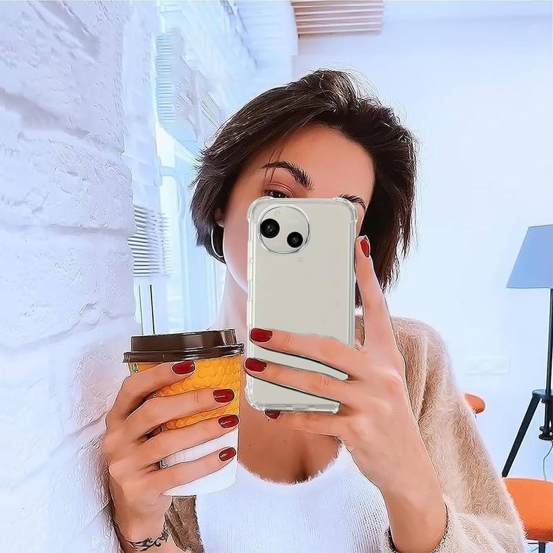 LAYJOY AQUOS R9 Case, Shockproof, Transparent Soft TPU SH-51E SH-M28