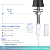 EKRTE Bronze Water Filter Faucet,Commercial Everse Osmosis Faucet for Under