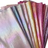 30cmx135cm Roll Holographic Printed Embossed Faux Leather Leatherette Fabric Synthetic