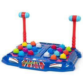 Merchant Ambassador Retro Arcade: Electronic Smash-A-Mole - Tabletop Game, Moles Light Up, 4 Playing Modes, 1-2 Players, Ages 6+