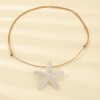 Nojess Starfish Necklace for Women Gold Shell Seashell Charm Pendant