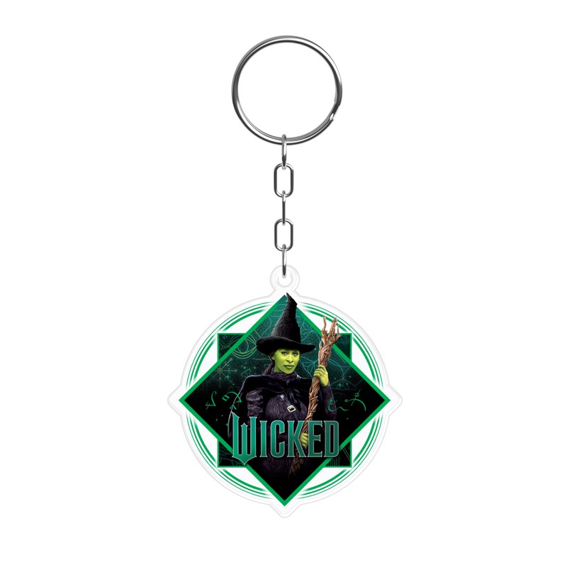 ABYSTYLE - Wicked Acrylic Elphaba Keyring Green Dimensions: Environ 5.7