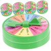 ORFOFE 10Pcs Rotatable Game Wheel Fun Party Prop for Raffles