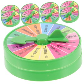 ORFOFE 10Pcs Rotatable Game Wheel Fun Party Prop for Raffles Drawings Game Engaging Carnival Turntable Supplies Practical Interactive Family Entertainment