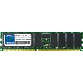 GLOBAL MEMORY 512MB DDR 266MHz PC2100 184-PIN ECC Registered DIMM (RDIMM) Memory for Servers/Workstations/Mainboards