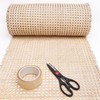 CLAYNIX 24" Width Rattan Webbing for Caning Projects Natural Pre