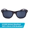 Sunglasses, Wood Effect, with Glasses Case UV400 Various Colours and