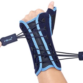 Willcom De Quervain's Tenosynovitis Wrist Brace with Spica Splint Thumb Stabiliser Support for Tendonitis Sprains Arthritis Pain (Left Hand-S,5-6 inch)