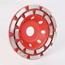 HomeDejavu Double-row grinding wheel, diamond cup wheel 125 mm x 22.23 mm, diamond cup wheel 125 mm, for all standard angle grinders and concrete grinders, for concrete, stone, granite, masonry