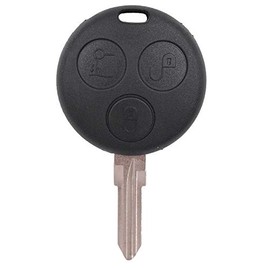 Amautolucky Remote Car Key Fob 3 Button 433MHz for Smart Fortwo Forfour Roadster City Passion 2000-2005