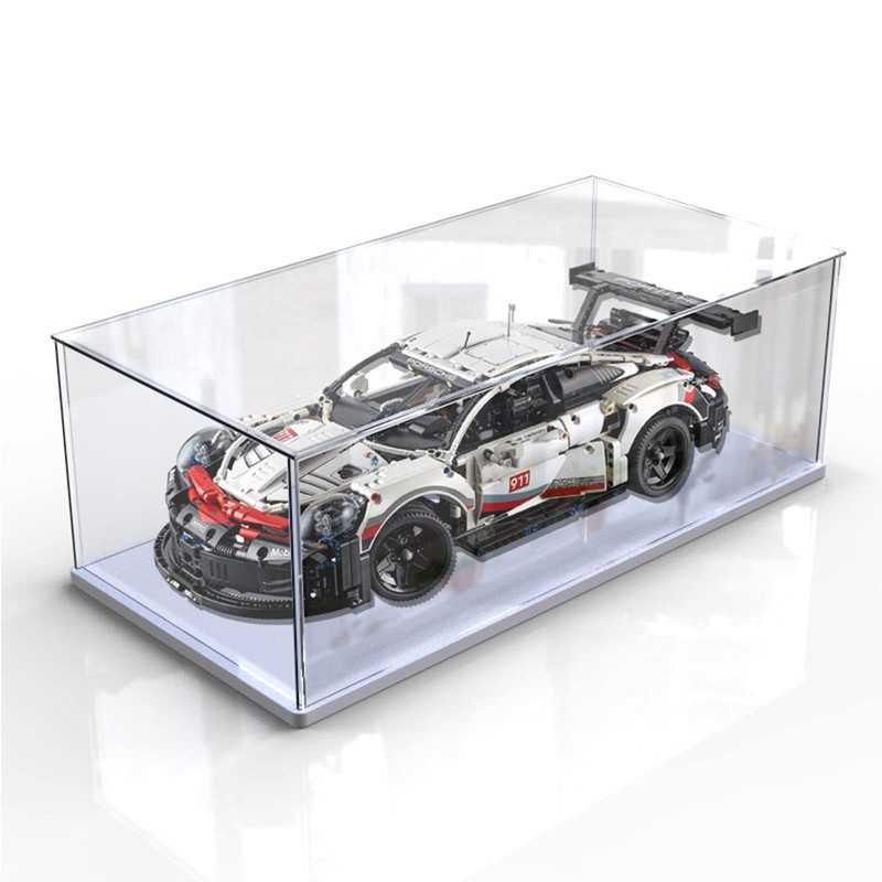 Hinged Display Case Made of Transparent Acrylic for Assembling the