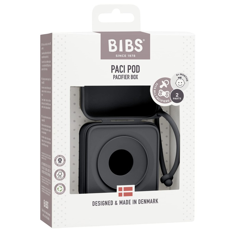 BIBS Dummy Box with Elastic Strap Steriliser Box for Dummies