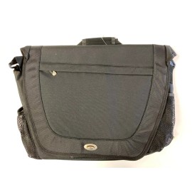 Go Gear Messenger Black Nylon Business Travel Bag Fits up to 17" Laptop School