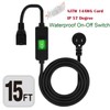 Plugrand Right Angle Outdoor Waterproof 3 Prong Extension Switch Cord