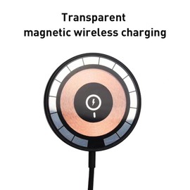 Wireless Charger, Magnetic 15W Charging Pad with Stable, Secure Charging Station, Type C Phone Magnetic Charging Pad for Easier Charging Phone Eerbuds