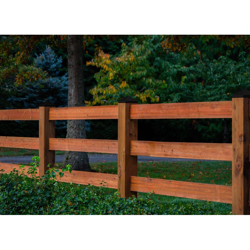 6x6 Pyramid Post Caps (5-Pack) – Stainless Steel, Matte Black