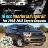18Pc Super White 6000k Car Interior LED Light Bulb Kit