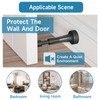 Matte Black Door Stoppers for Wall - 4.33 Inch Spring