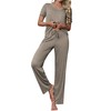 Ekouaer Women's Pajamas Set Soft 2 Piece Lounge Sets V-neck