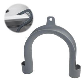 Universal Mounting Elbow for Hanging Bend, Drain Hose, Drain Hose Bracket, Universal U-Shaped Retaining Arch, Plastic Drain Hose Holder, Drain Hose Extension, for Washing Machine, Grey