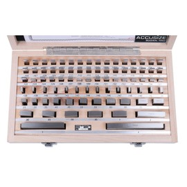 Accusize Industrial Tools Precision 81-Piece Steel Gauge Block Set, Grade B Accuracy, Corrosion-Resistant, P900-S581